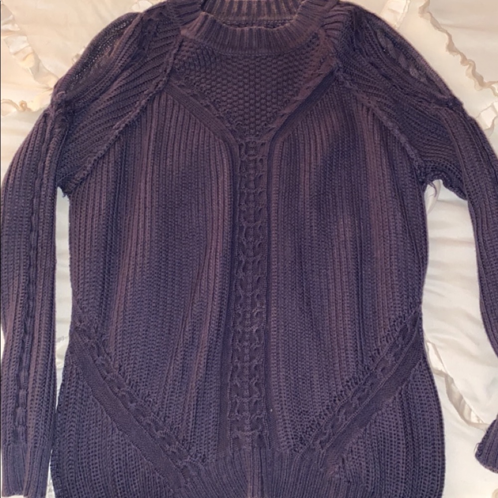 open shoulder sweater